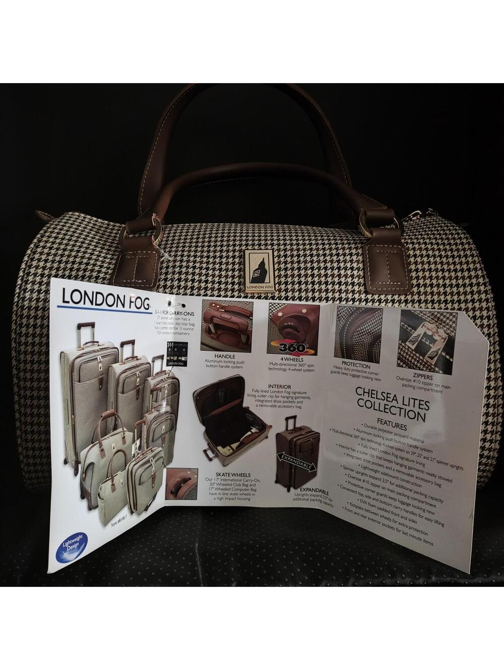 London Fog Bag/Carry On With Tags Chelsea Lites Collection PERFECT GIFT WORTHY! - Picture 7 of 9